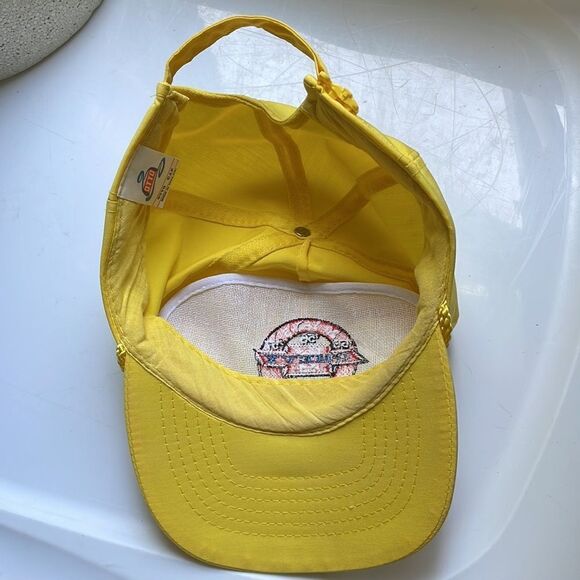 Vtg 1994 Winter National ‘55 ‘56 ‘57 Classic Chevy International yellow cap - Picture 7 of 9